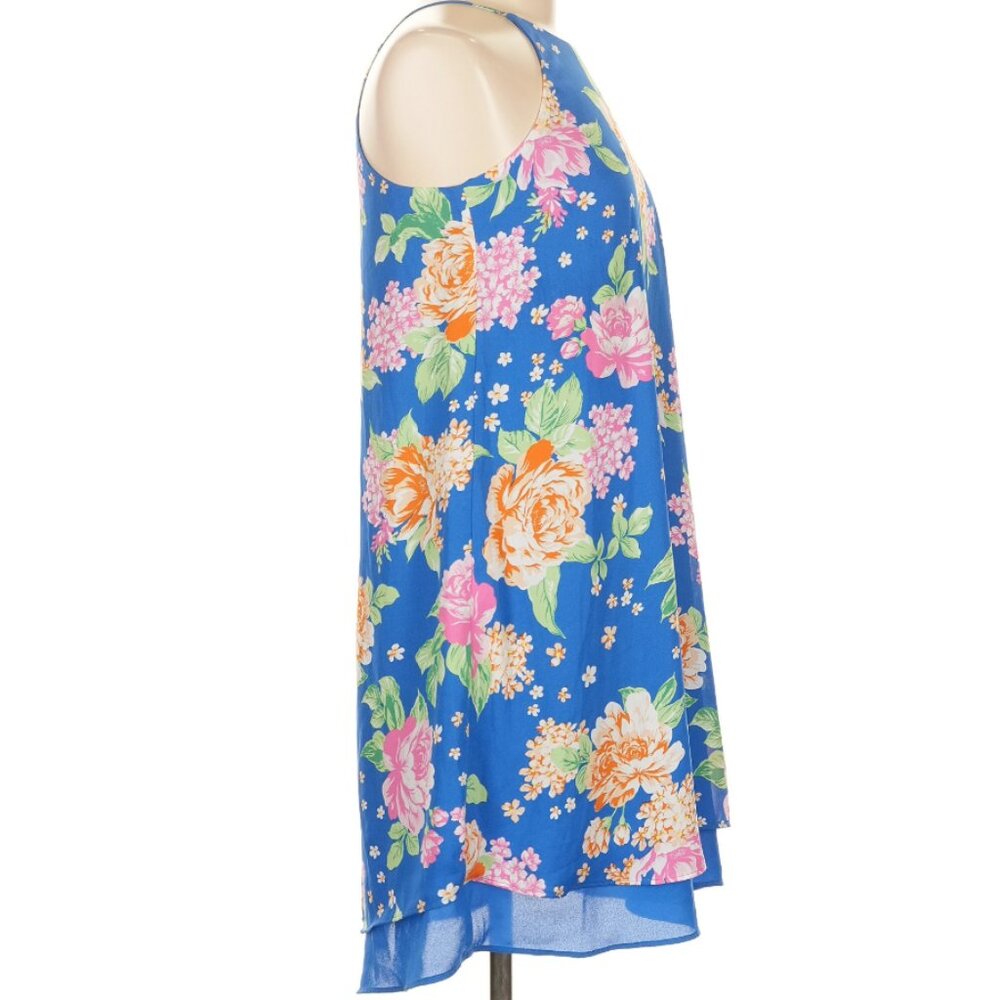 Pink Rose - Beautiful Floral Mini Dress - Picture 7 of 8